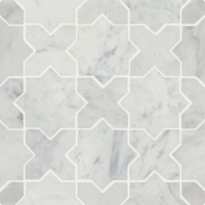 White Carrara Mosaic 6 - marble tile